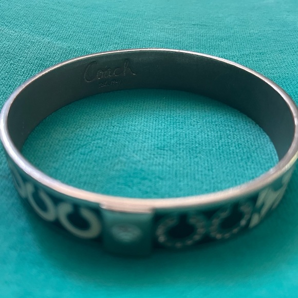 Coach signature bangle black & white with box/bag - Picture 9 of 9